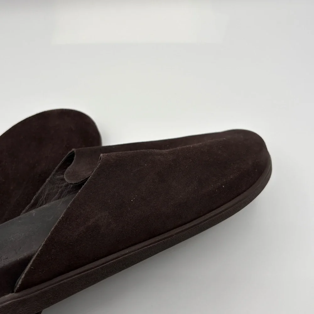 Walk London Clogs Mens Size 12 Brown Suede Mules Slip On Casual Minimalist